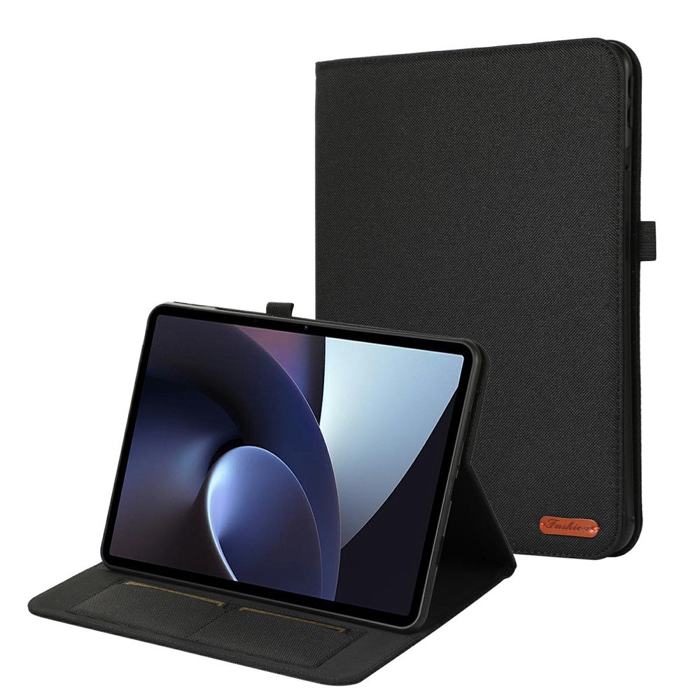 For OnePlus Pad Case with Stand Card Holder Cloth Texture Leather Tablet Cover