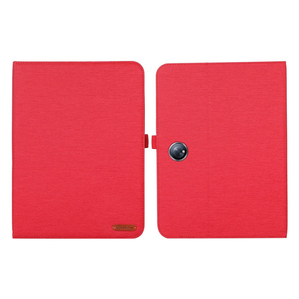 For OnePlus Pad Case with Stand Card Holder Cloth Texture Leather Tablet Cover
