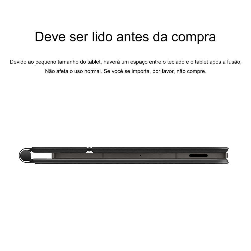 Til Samsung Galaxy Tab S10 FE / S10 Lite / S9 / S8 / S7 FE Magnetisk Flydende Bluetooth-kompatibelt Tastatur (Portugisisk) + Læder Tablet Cover
