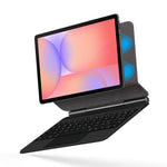 For Samsung Galaxy Tab S10 FE / S10 Lite / S9 / S8 / S7 FE Magnetic Floating Bluetooth-Compatible Keyboard (Spanish) + Leather Tablet Case