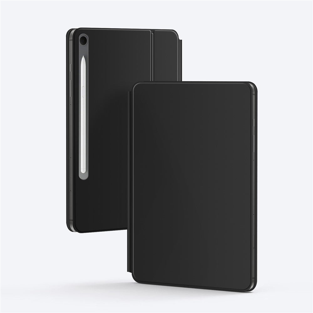 For Samsung Galaxy Tab S10 FE / S10 Lite / S9 / S8 / S7 FE Magnetic Floating Bluetooth-Compatible Keyboard (Hebrew) + Leather Tablet Case