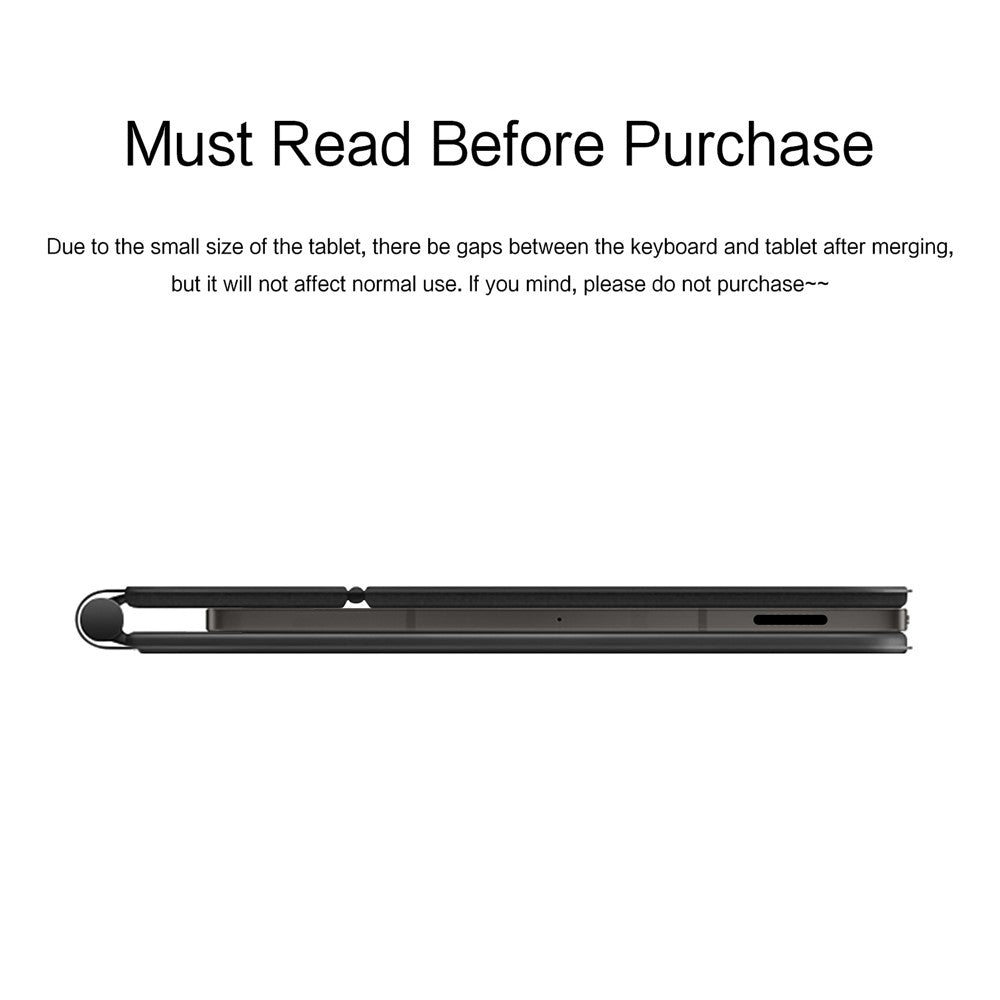 For Samsung Galaxy Tab S10 FE / S10 Lite / S9 / S8 / S7 FE Magnetic Floating Bluetooth-Compatible Keyboard (English) + Leather Tablet Case