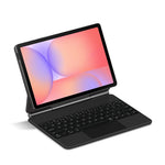 For Samsung Galaxy Tab S10 FE / S10 Lite / S9 / S8 / S7 FE Magnetic Floating Bluetooth-Compatible Keyboard (English) + Leather Tablet Case