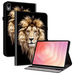 Til Samsung Galaxy Tab S11 Læderetui Mønstertrykt Stand Tablet Cover med Kortlommer
