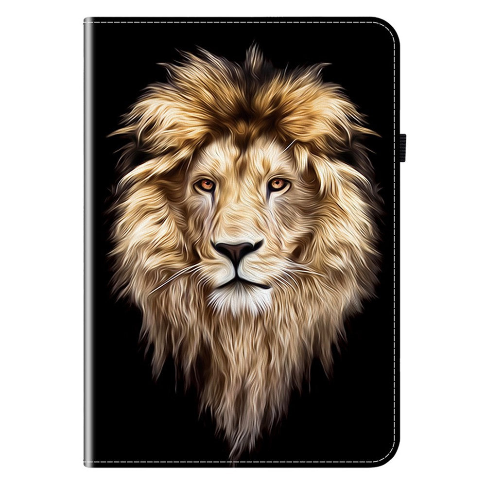 Til Samsung Galaxy Tab S11 Læderetui Mønstertrykt Stand Tablet Cover med Kortlommer