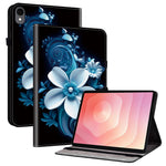 Til Samsung Galaxy Tab S11 Læderetui Mønstertrykt Stand Tablet Cover med Kortlommer