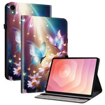 Til Samsung Galaxy Tab S11 Læderetui Mønstertrykt Stand Tablet Cover med Kortlommer