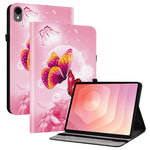 Til Samsung Galaxy Tab S11 Læderetui Mønstertrykt Stand Tablet Cover med Kortlommer
