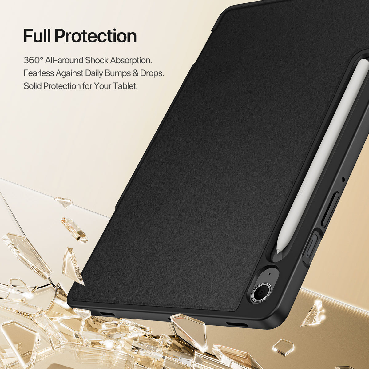 DUX DUCIS For Samsung Galaxy Tab S10 FE / Galaxy Tab S9 FE / Galaxy Tab S9 / Galaxy Tab S10 Lite Tablet Case  Vers Series Multi-function Folding Stand Leather Cover