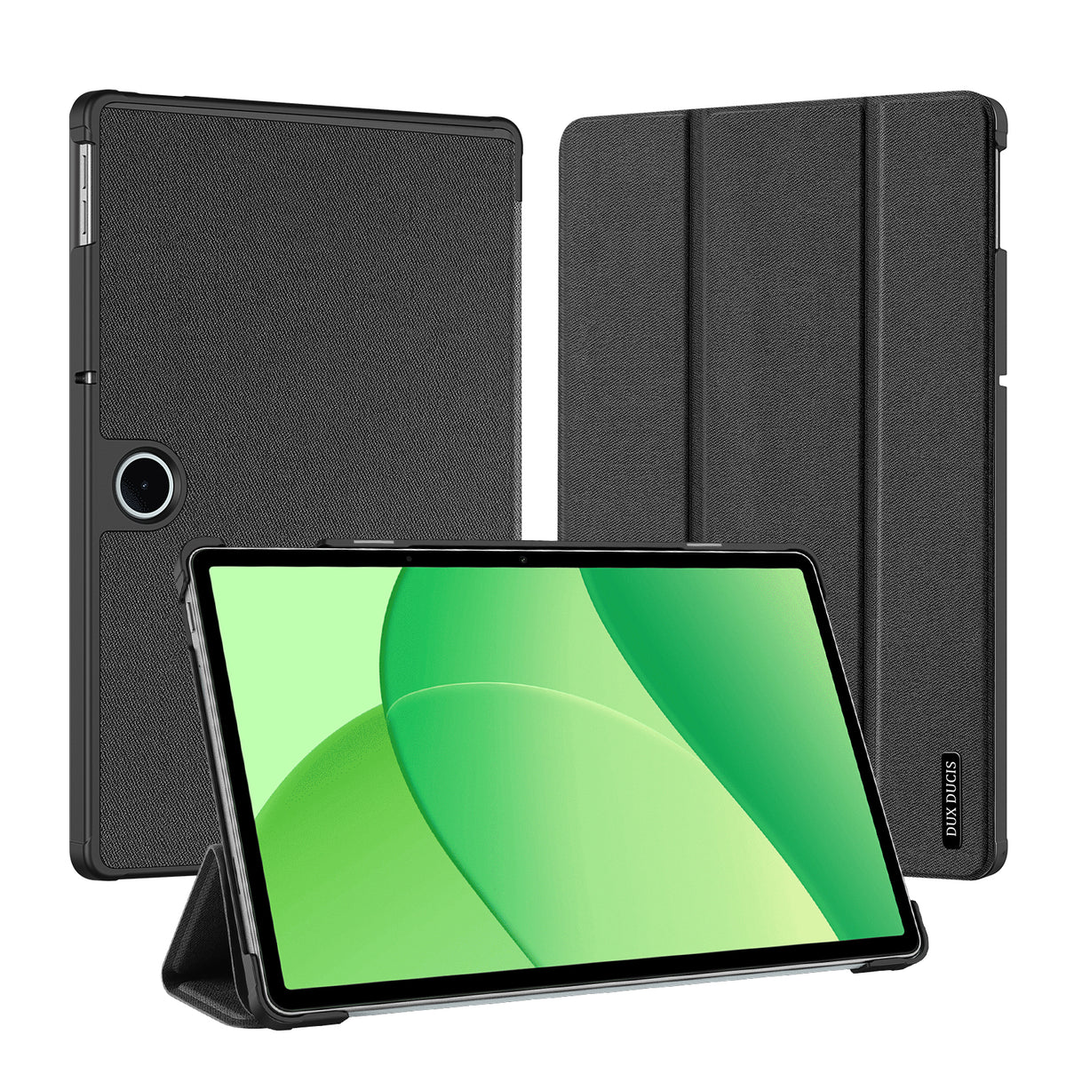 DUX DUCIS For OnePlus Pad Lite / Oppo Pad SE Case  Domo Series Tri-fold Stand PU Leather Tablet Cover