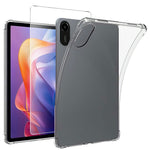 For Xiaomi Redmi Pad 2 11 Case TPU Drop-Resistant Clear Tablet Cover + Tempered Glass Screen Film