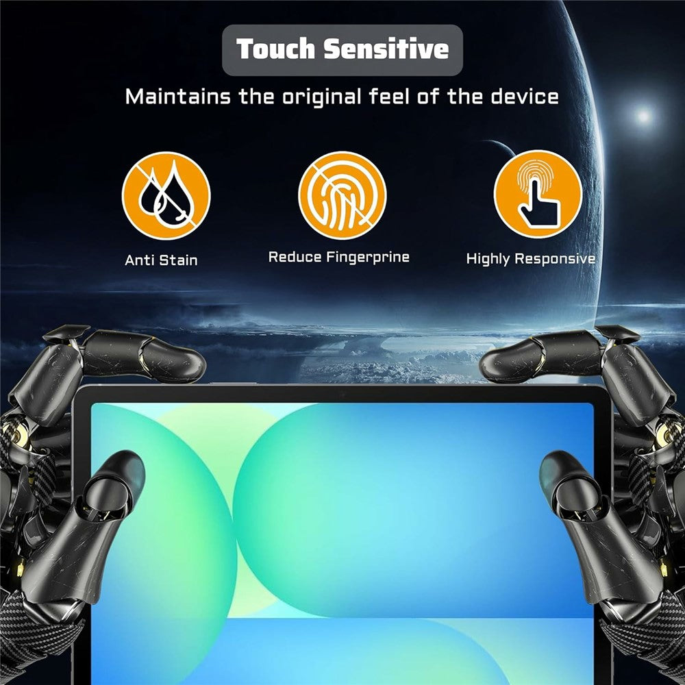 For Xiaomi Redmi Pad 2 11 Case TPU Drop-Resistant Clear Tablet Cover + Tempered Glass Screen Film