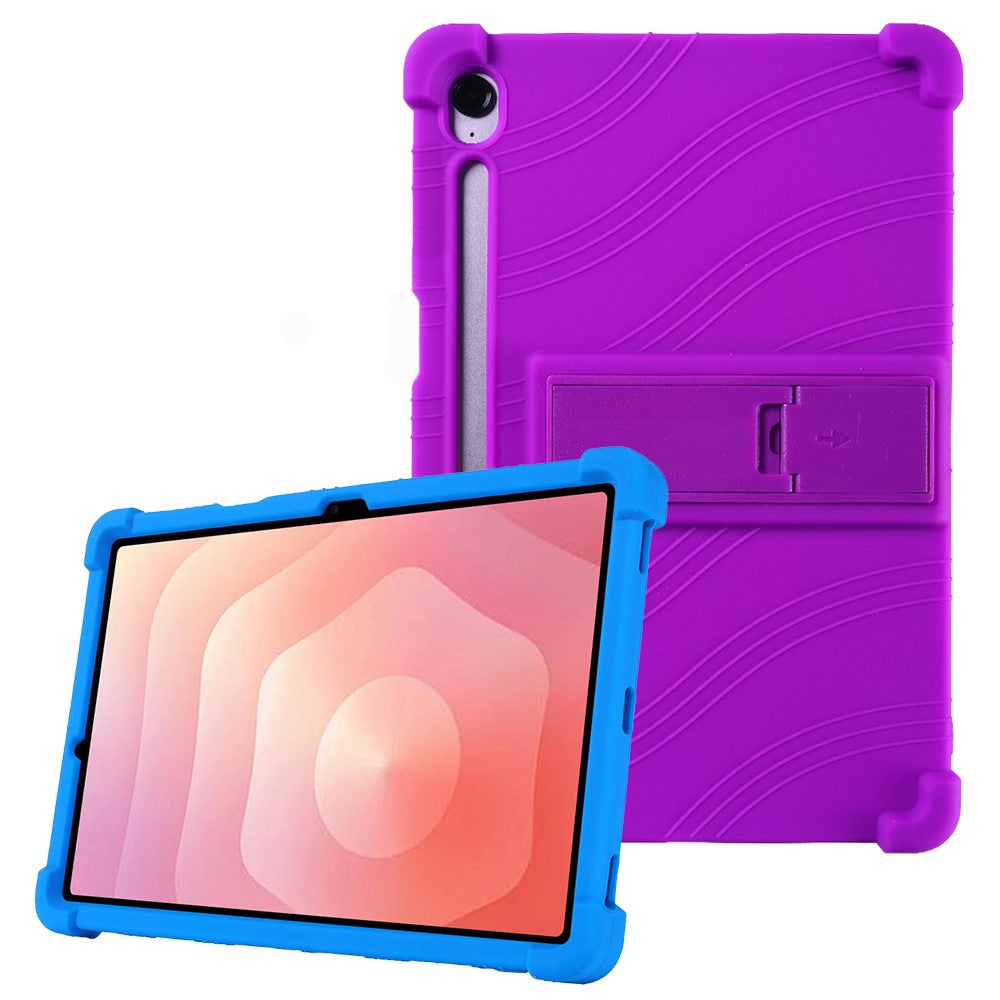 For Samsung Galaxy Tab S11 Case Adjustable Kickstand Silicone Tablet Protective Cover