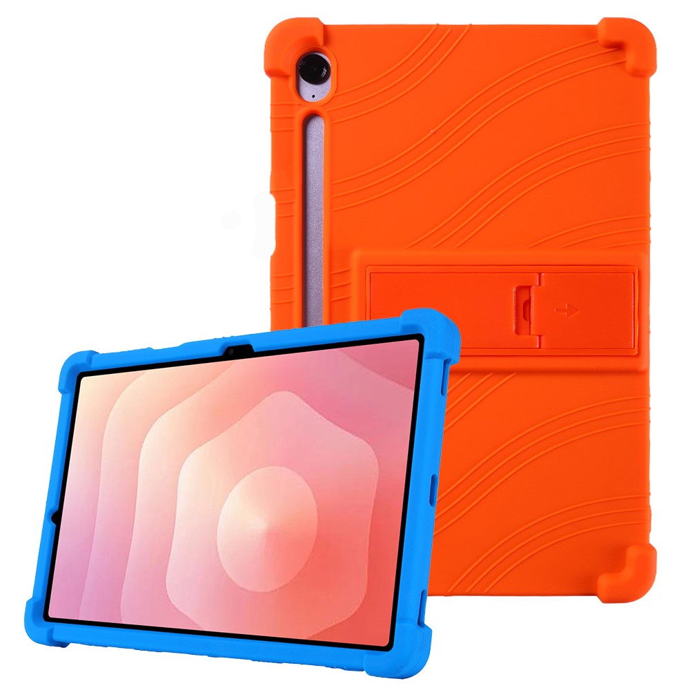 For Samsung Galaxy Tab S11 Case Adjustable Kickstand Silicone Tablet Protective Cover