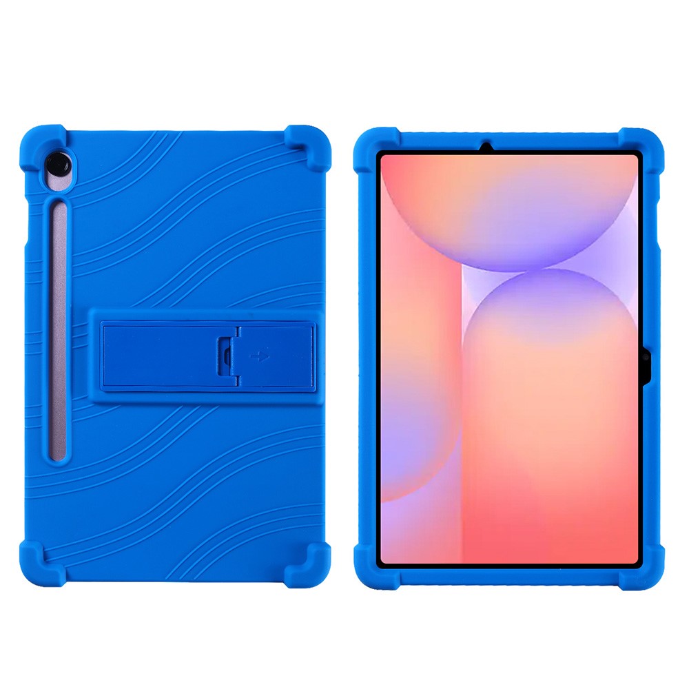 Til Samsung Galaxy Tab S10 Lite Cover Justerbart Støtteben Silikone Tablet Beskyttelsescover
