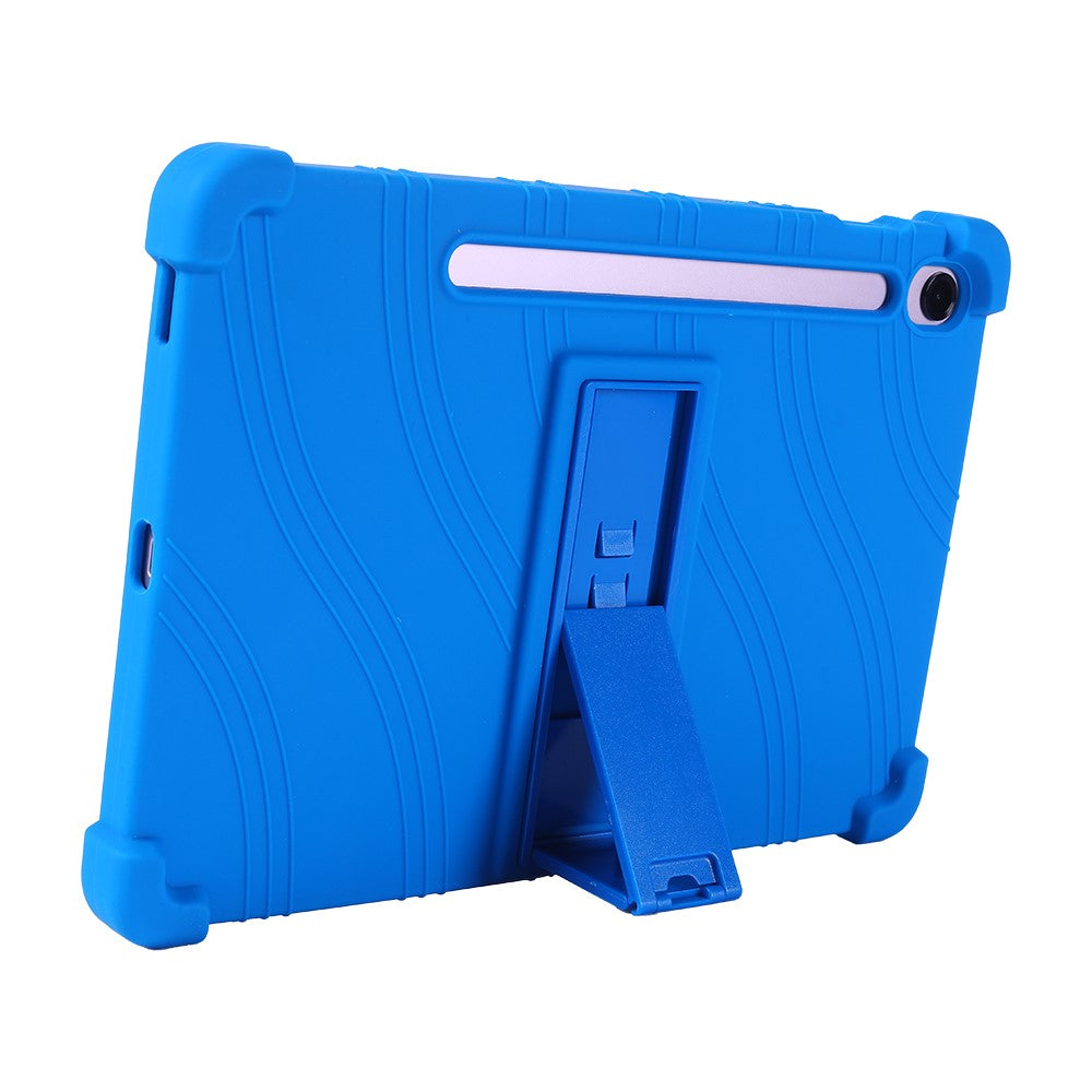 Til Samsung Galaxy Tab S10 Lite Cover Justerbart Støtteben Silikone Tablet Beskyttelsescover