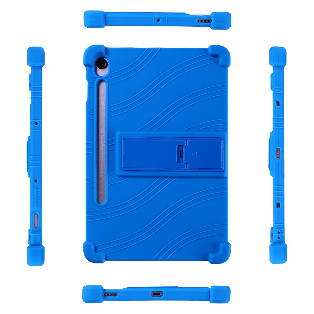 Til Samsung Galaxy Tab S10 Lite Cover Justerbart Støtteben Silikone Tablet Beskyttelsescover