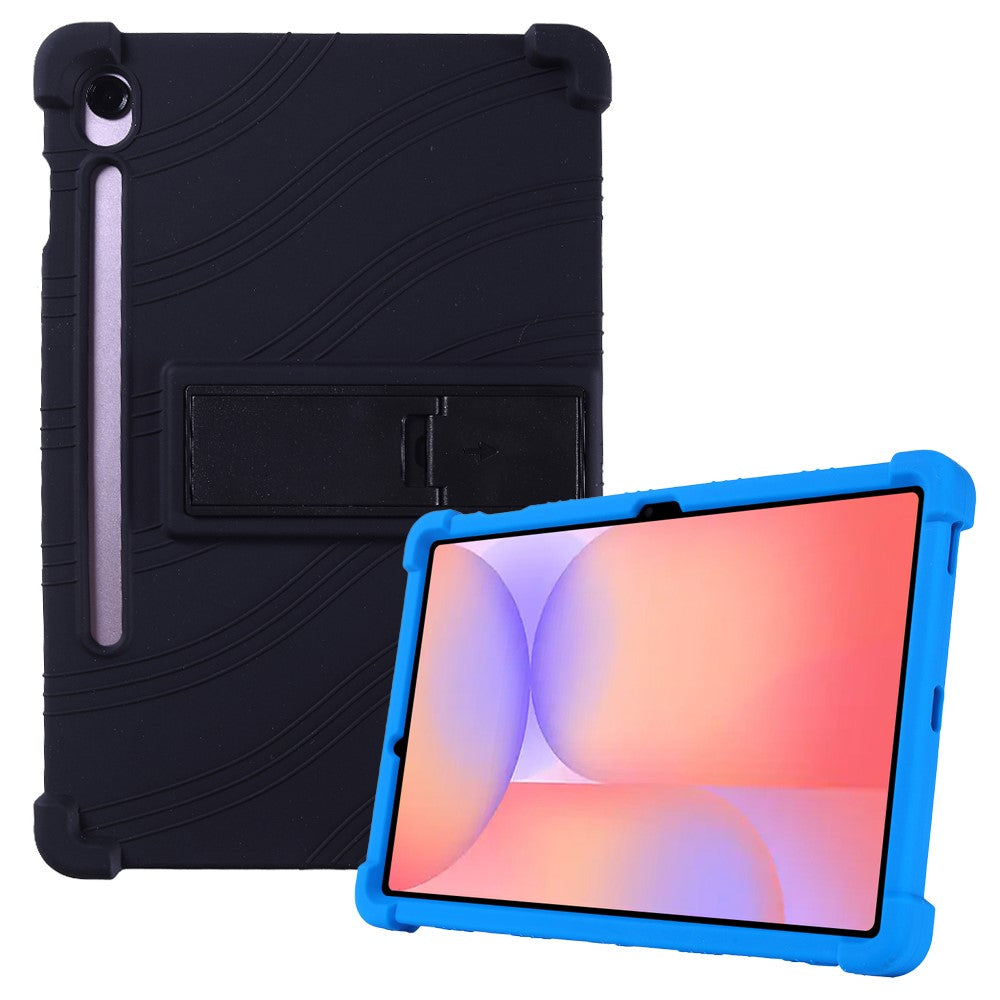 Til Samsung Galaxy Tab S10 Lite Cover Justerbart Støtteben Silikone Tablet Beskyttelsescover