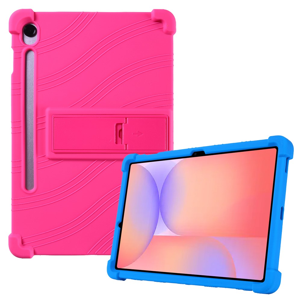 Til Samsung Galaxy Tab S10 Lite Cover Justerbart Støtteben Silikone Tablet Beskyttelsescover