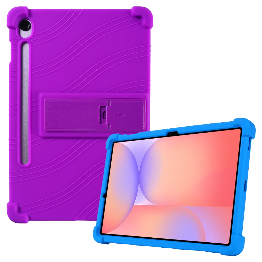 Til Samsung Galaxy Tab S10 Lite Cover Justerbart Støtteben Silikone Tablet Beskyttelsescover
