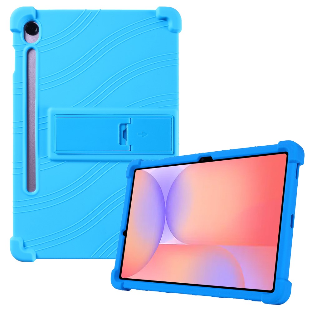 Til Samsung Galaxy Tab S10 Lite Cover Justerbart Støtteben Silikone Tablet Beskyttelsescover