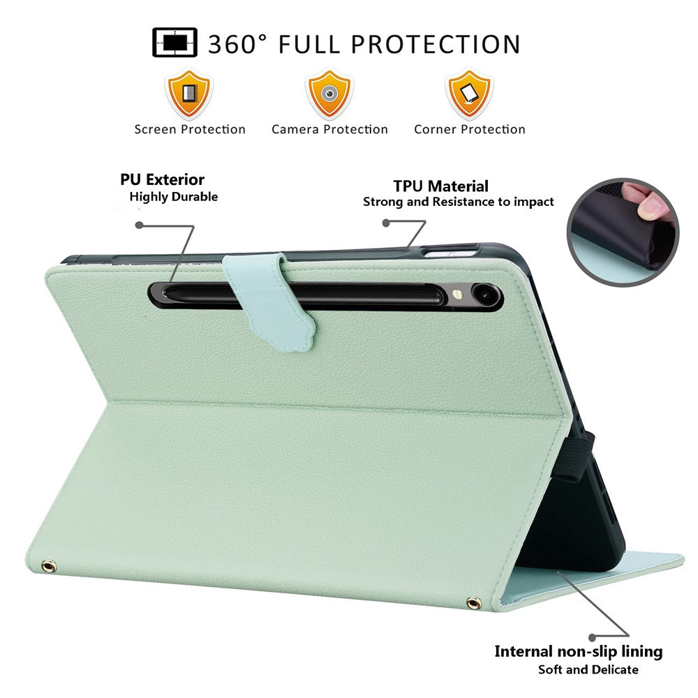For Samsung Galaxy Tab S11 Ultra Wallet Case Leather Stand Tablet Cover with Stylus Holder, 3D Effect Cat Pattern