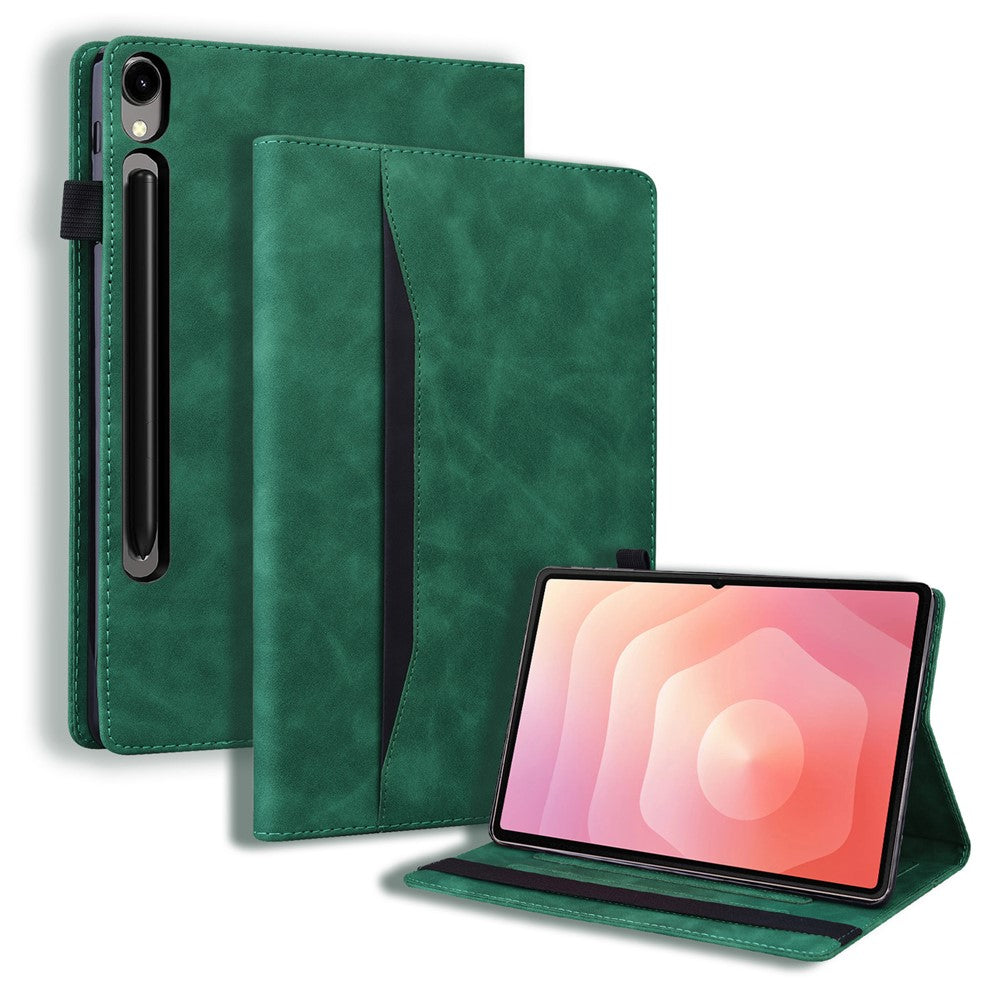 For Samsung Galaxy Tab S11 Ultra Case PU Leather Protective Folio Tablet Cover with Card Holder