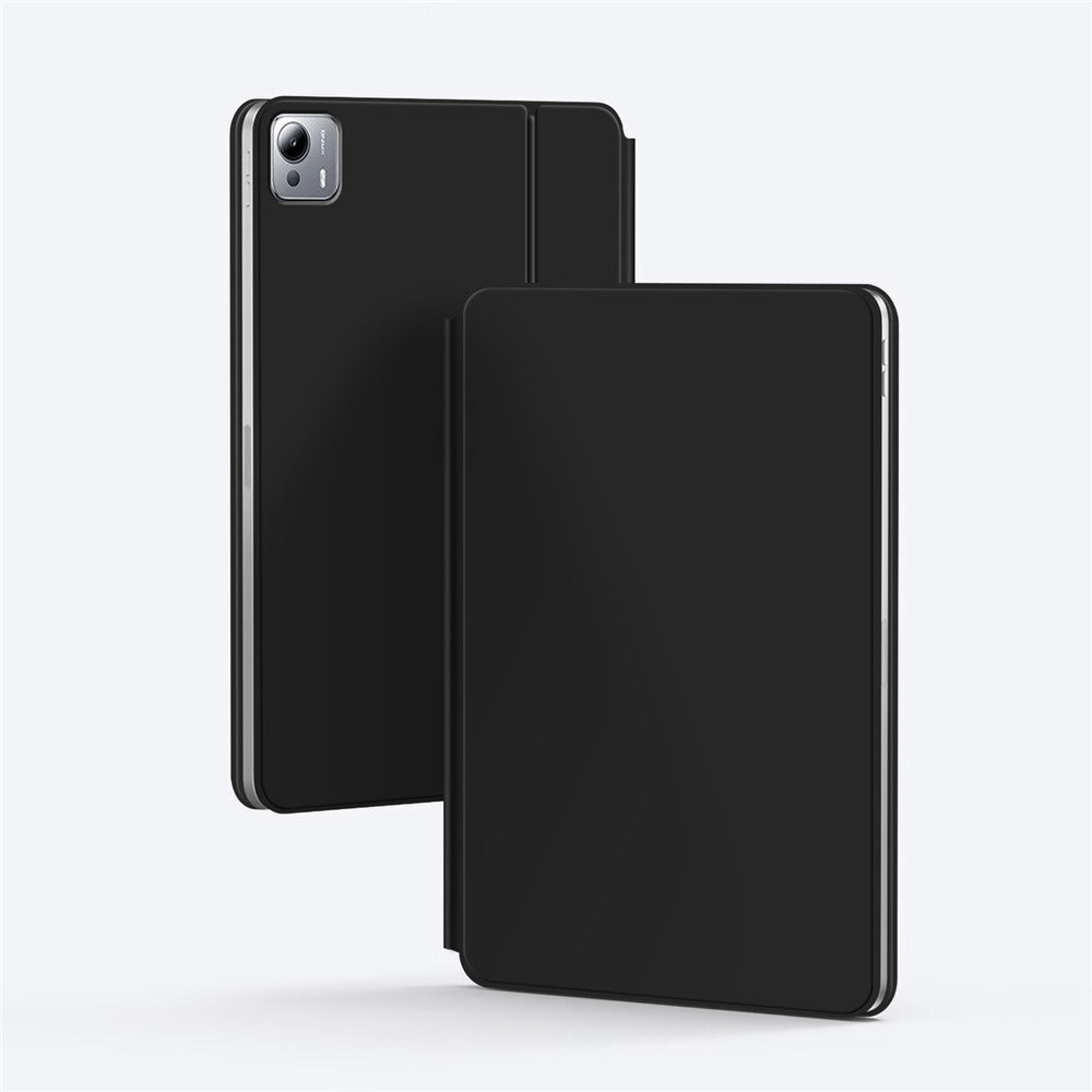 For Xiaomi Pad 7S Pro 12.5 Magnetic Floating Bluetooth-Compatible Keyboard (English) + Leather Tablet Case