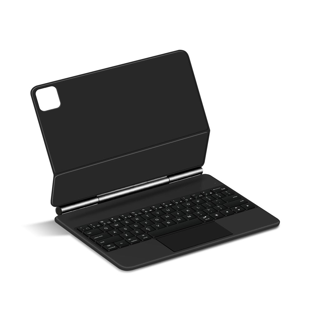 For Xiaomi Pad 7S Pro 12.5 Magnetic Floating Bluetooth-Compatible Keyboard (English) + Leather Tablet Case