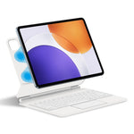 For Xiaomi Pad 7S Pro 12.5 Magnetic Floating Bluetooth-Compatible Keyboard (English) + Leather Tablet Case