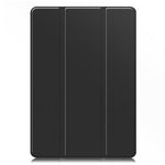 Til Samsung Galaxy Tab S11 Cover Tredobbelt Stativ Ensfarvet Læder Tablet Cover med Penneholder