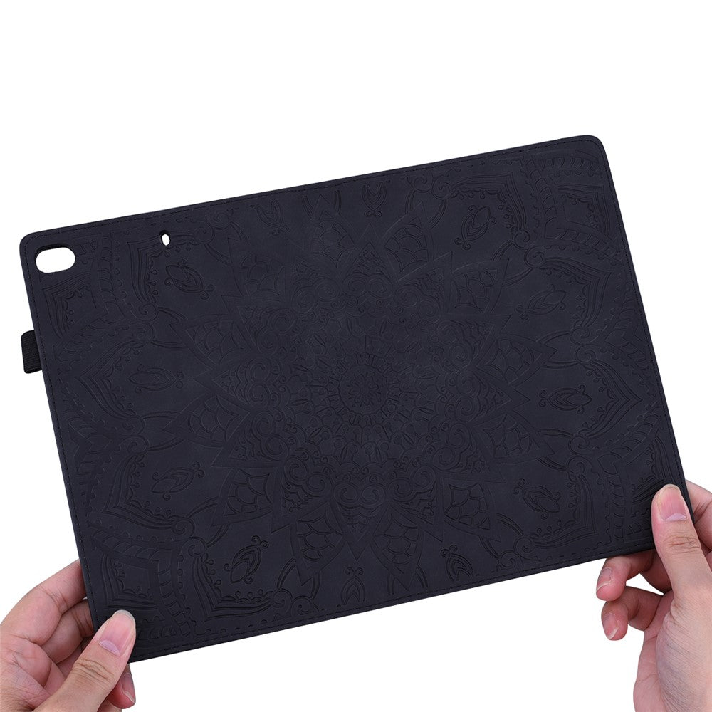 For Samsung Galaxy Tab S10 Ultra / S9 Ultra / S8 Ultra Tablet Case Card Slots Leather Cover Flower Pattern