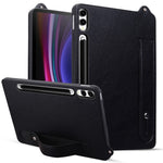 For Samsung Galaxy Tab S10 Ultra / S9 Ultra / S8 Ultra Case Hand Strap Kickstand Leather Tablet Cover
