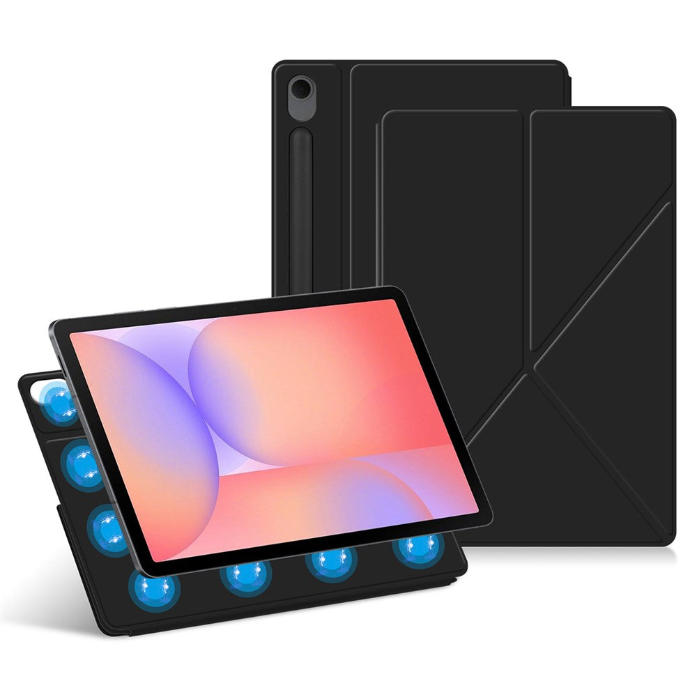 For Samsung Galaxy Tab S10 Lite Leather Case Origami Stand Magnetic Tablet Cover Auto Wake  /  Sleep