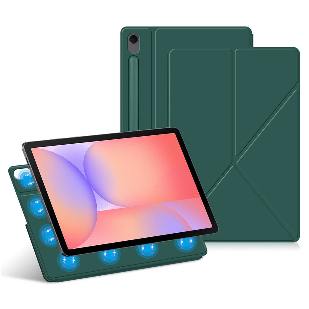 For Samsung Galaxy Tab S10 Lite Leather Case Origami Stand Magnetic Tablet Cover Auto Wake  /  Sleep