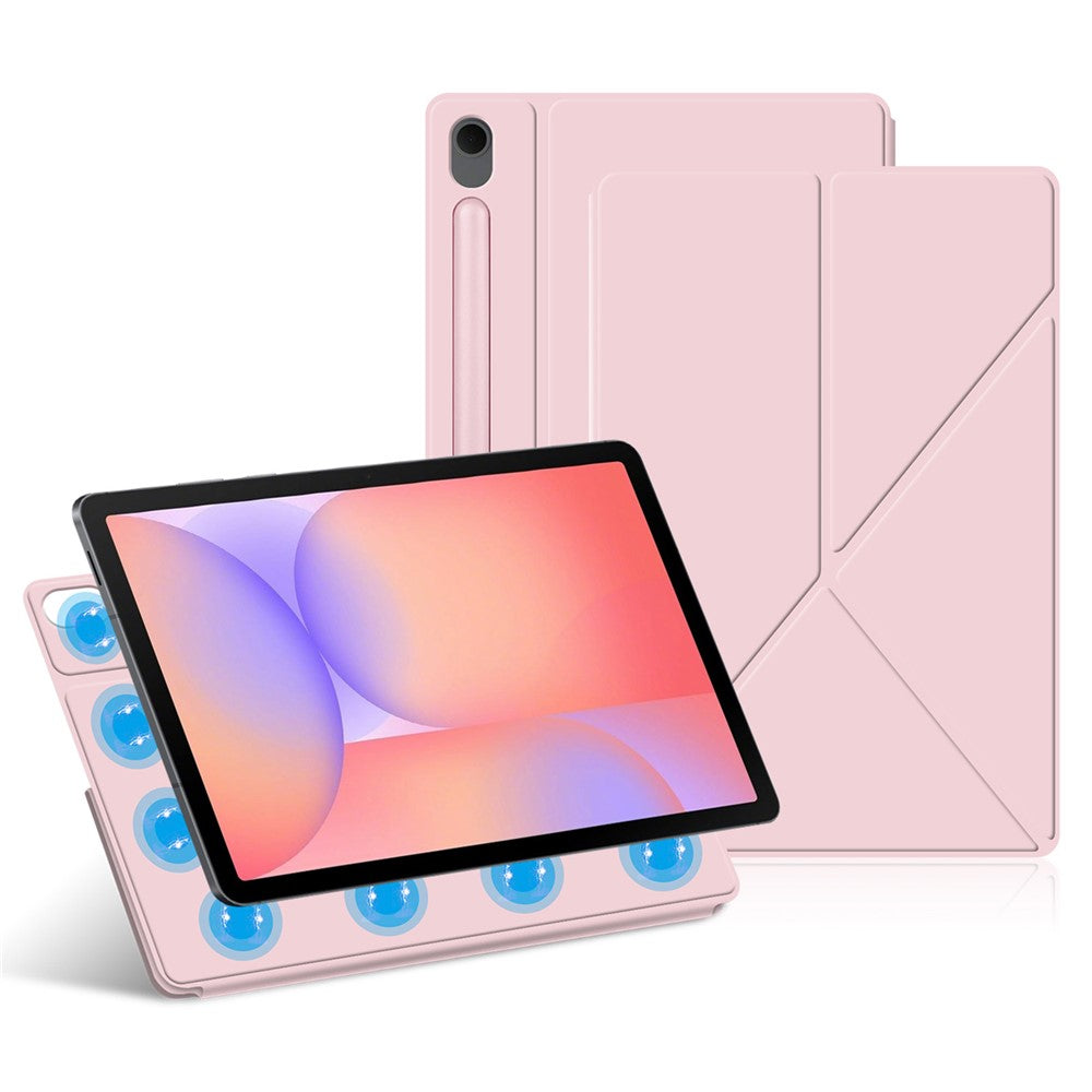 For Samsung Galaxy Tab S10 Lite Leather Case Origami Stand Magnetic Tablet Cover Auto Wake  /  Sleep