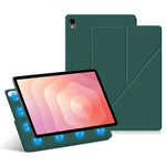 For Samsung Galaxy Tab S11 Leather Case Origami Stand Magnetic Tablet Cover Auto Wake  /  Sleep