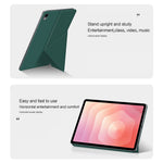 For Samsung Galaxy Tab S11 Leather Case Origami Stand Magnetic Tablet Cover Auto Wake  /  Sleep