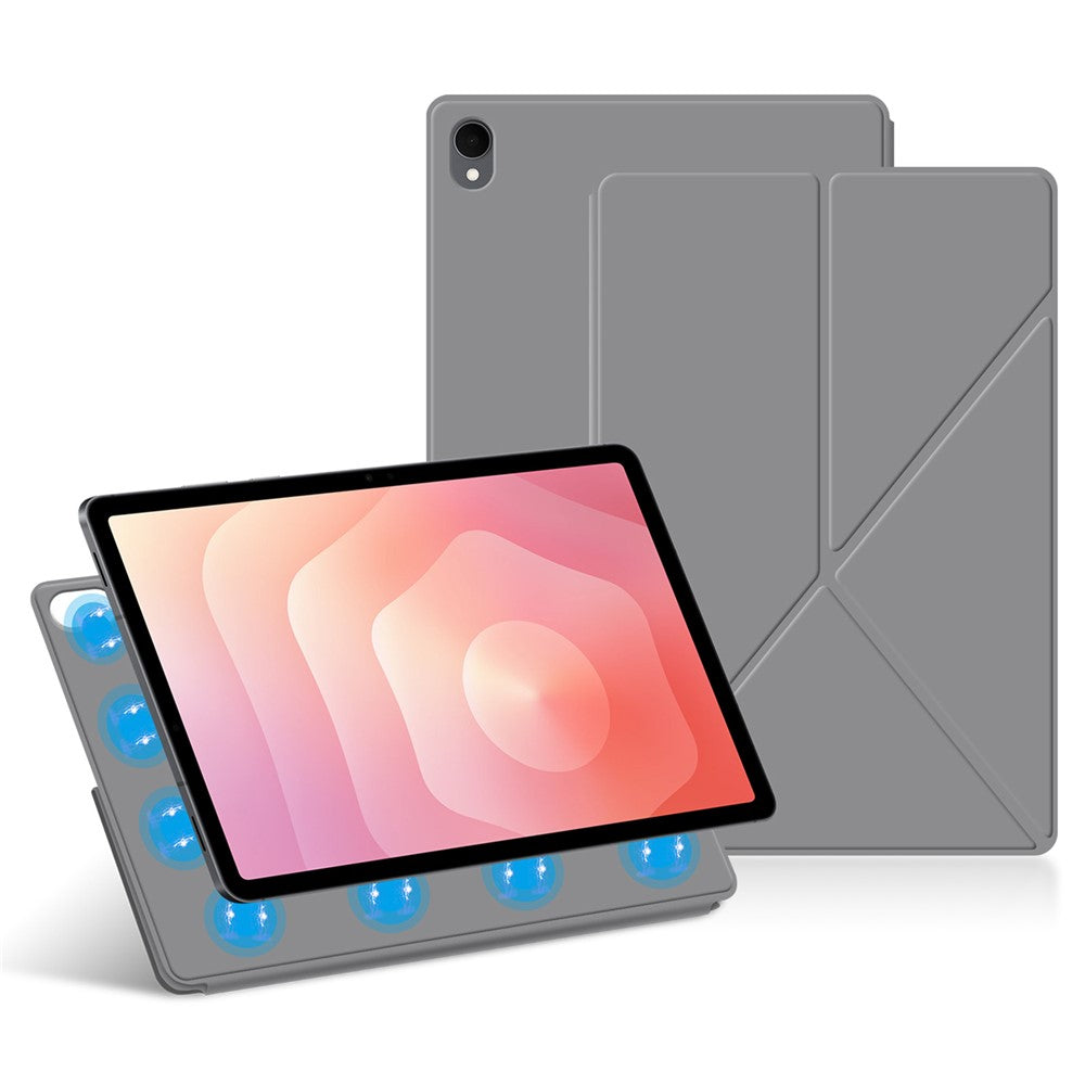 For Samsung Galaxy Tab S11 Leather Case Origami Stand Magnetic Tablet Cover Auto Wake  /  Sleep