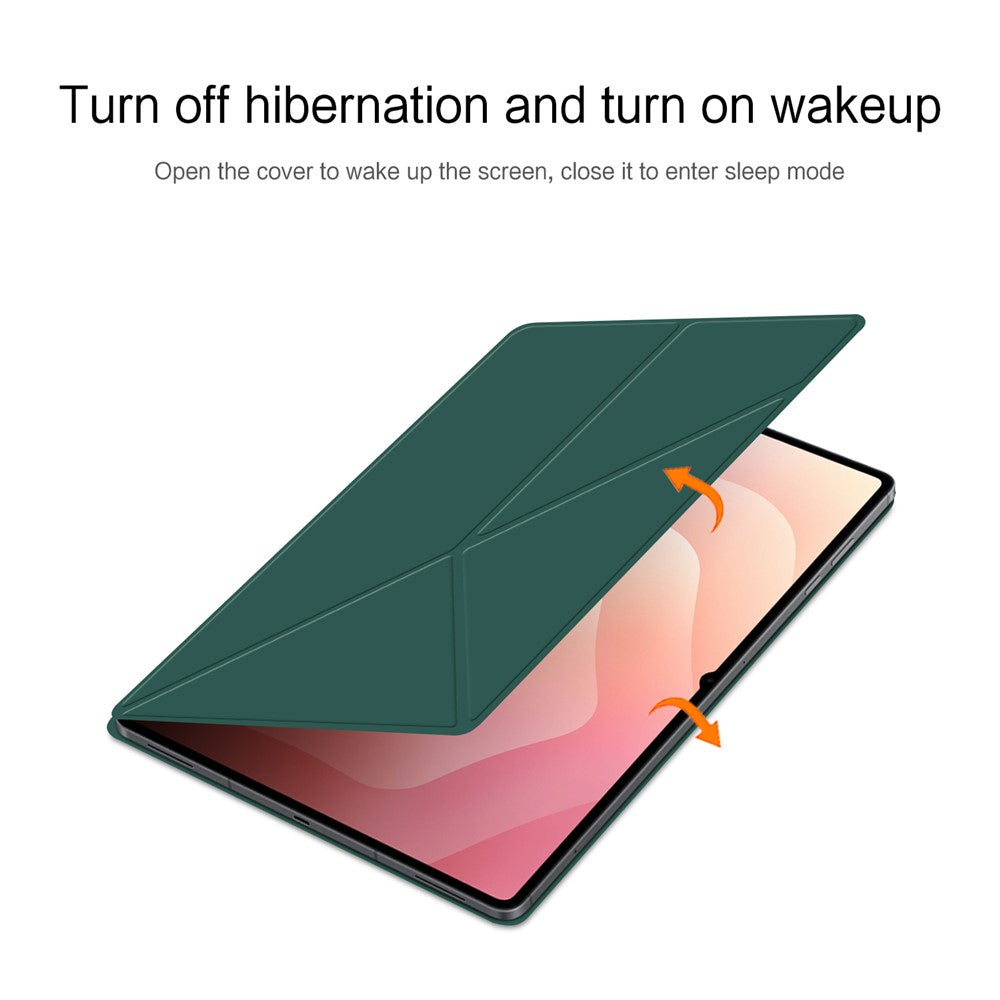 For Samsung Galaxy Tab S11 Ultra Leather Case Origami Stand Magnetic Tablet Cover Auto Wake / Sleep