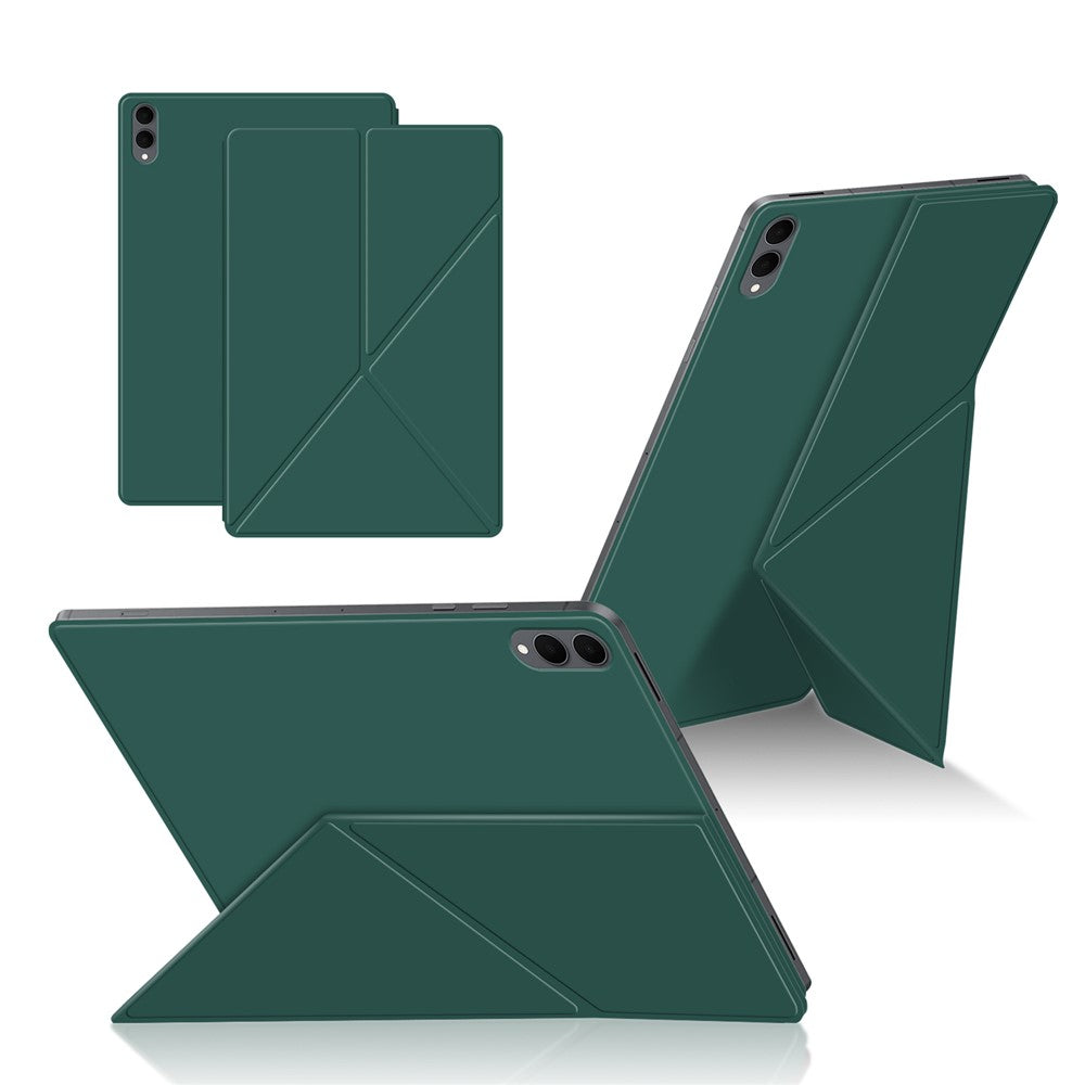 For Samsung Galaxy Tab S11 Ultra Leather Case Origami Stand Magnetic Tablet Cover Auto Wake / Sleep
