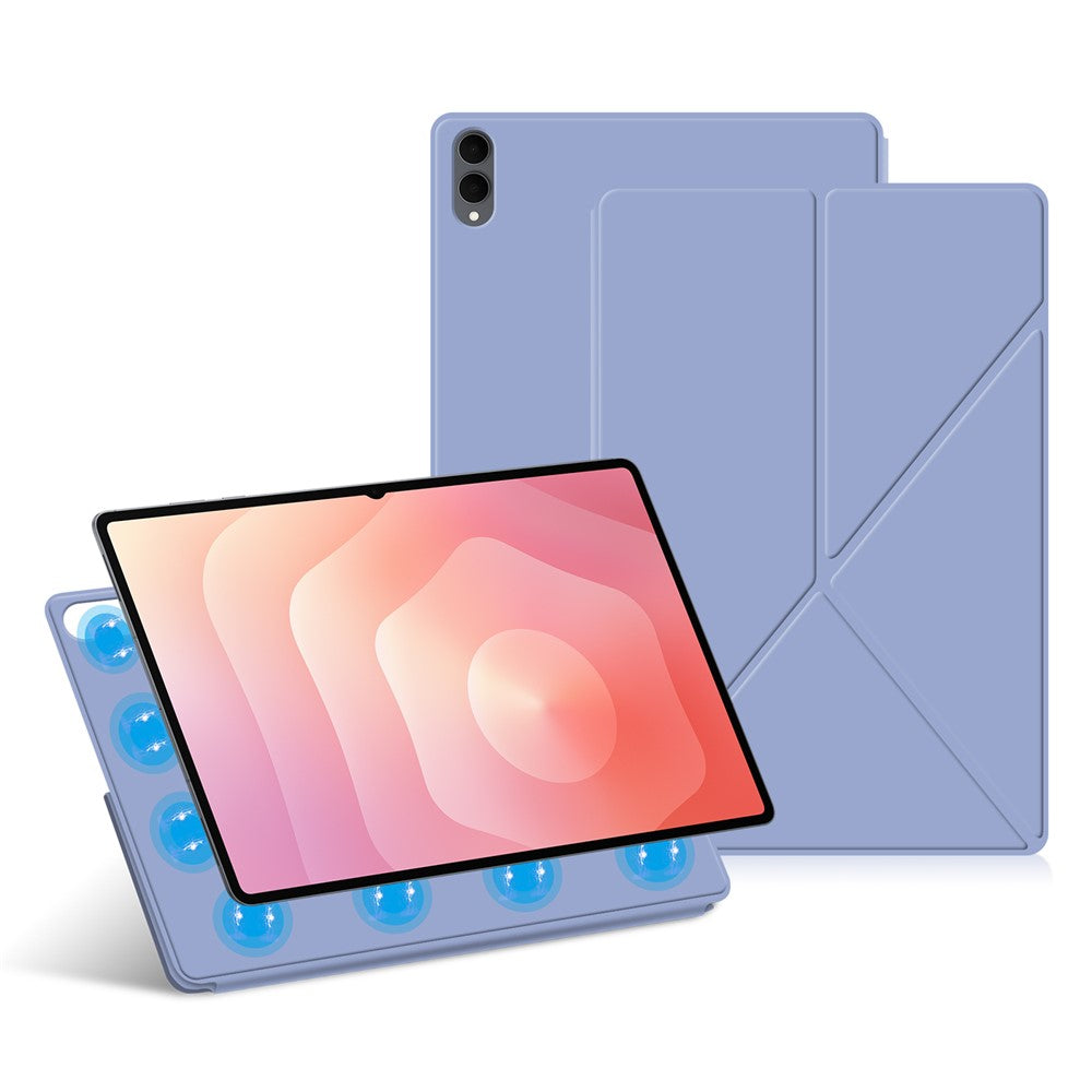 For Samsung Galaxy Tab S11 Ultra Leather Case Origami Stand Magnetic Tablet Cover Auto Wake / Sleep