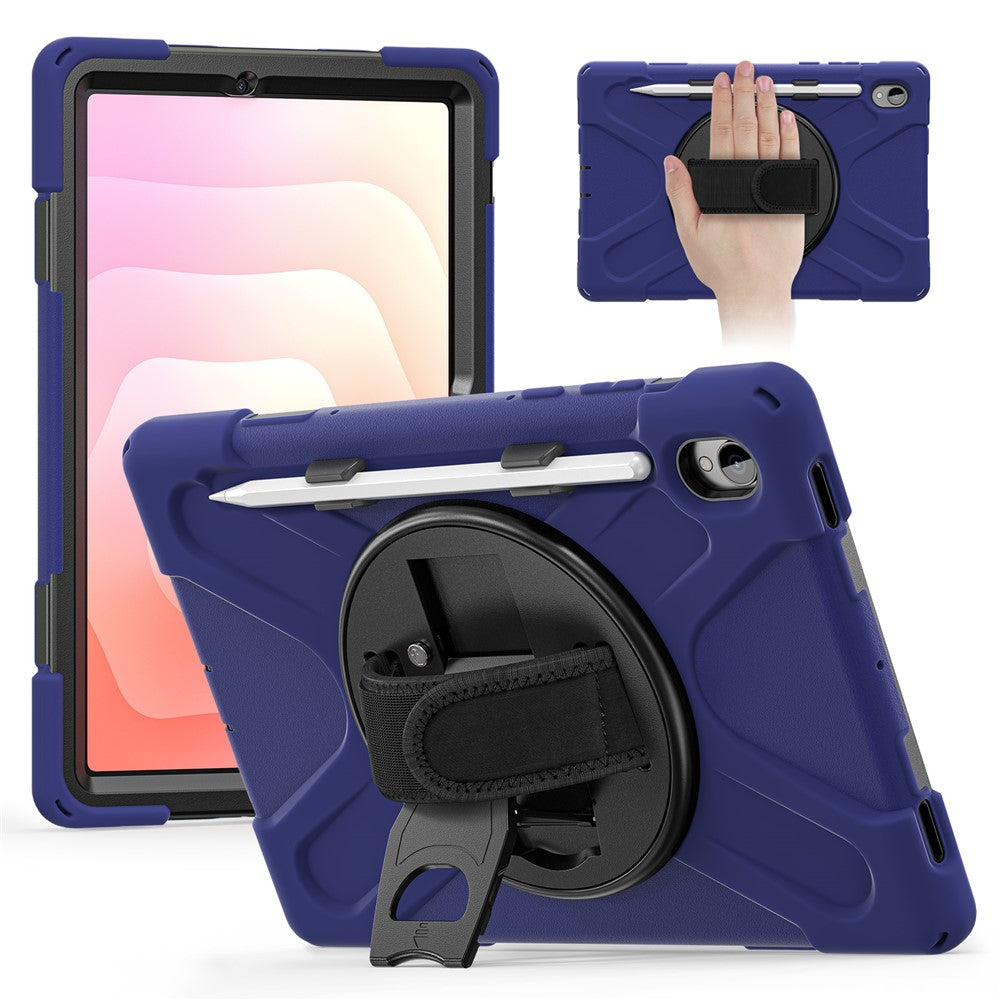For Samsung Galaxy Tab S11 Case TPU + PC + Silicone Kickstand Anti Drop Tablet Cover