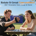 For Samsung Galaxy Tab S11 Case TPU + PC + Silicone Kickstand Anti Drop Tablet Cover