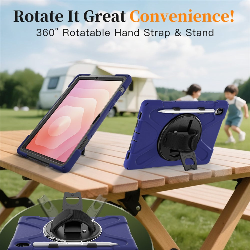 For Samsung Galaxy Tab S11 Case TPU + PC + Silicone Kickstand Anti Drop Tablet Cover