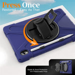 For Samsung Galaxy Tab S11 Case TPU + PC + Silicone Kickstand Anti Drop Tablet Cover