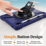 For Samsung Galaxy Tab S11 Case TPU + PC + Silicone Kickstand Anti Drop Tablet Cover