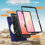 For Samsung Galaxy Tab S11 Case TPU + PC + Silicone Kickstand Anti Drop Tablet Cover