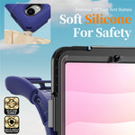 For Samsung Galaxy Tab S11 Case TPU + PC + Silicone Kickstand Anti Drop Tablet Cover