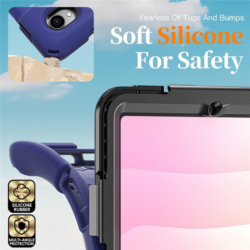 For Samsung Galaxy Tab S11 Case TPU + PC + Silicone Kickstand Anti Drop Tablet Cover
